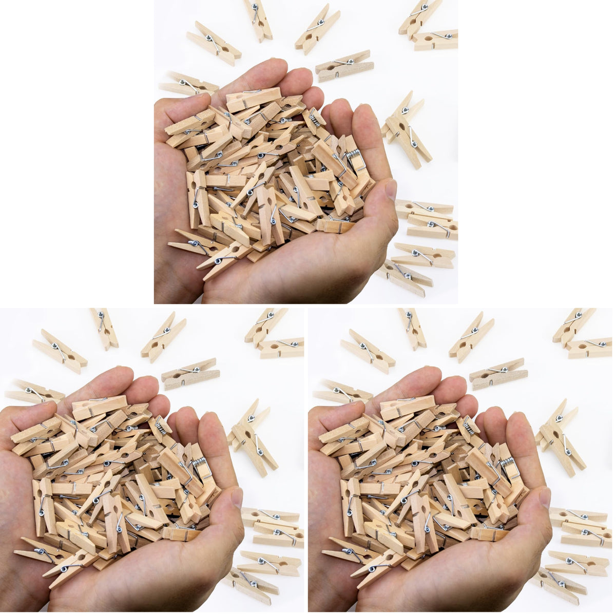 1.4 Inch Mini Clothes Pins for Photo, 130 Pcs Small Clothes Pins, Wooden