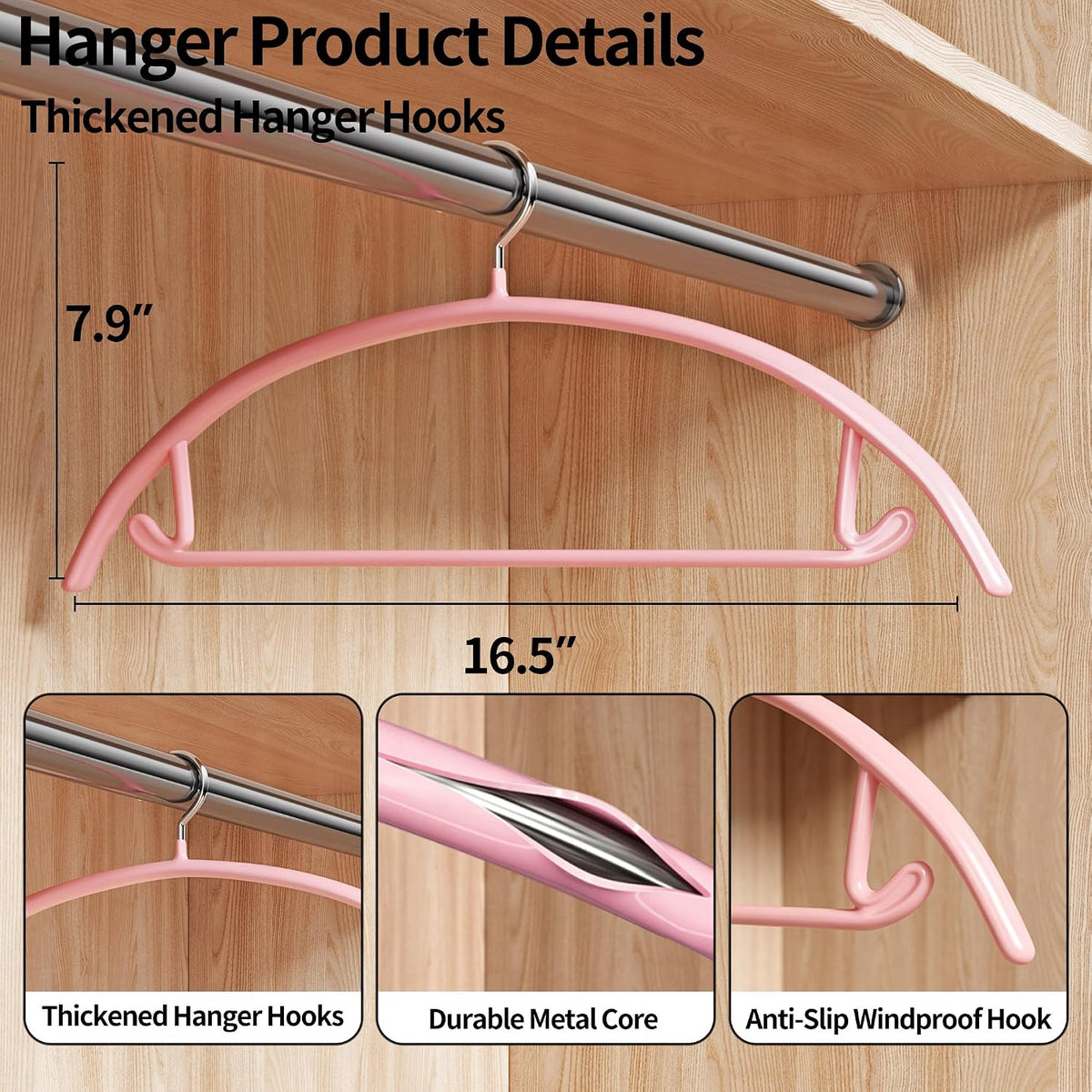 14 Pack Curved No Shoulder Bump Hangers, Multi‑Color Metal Hangers with Non‑Slip Plastic Coating, Heavy Duty Space Saving Coat Hangers for Shirts, Suits & Sweaters