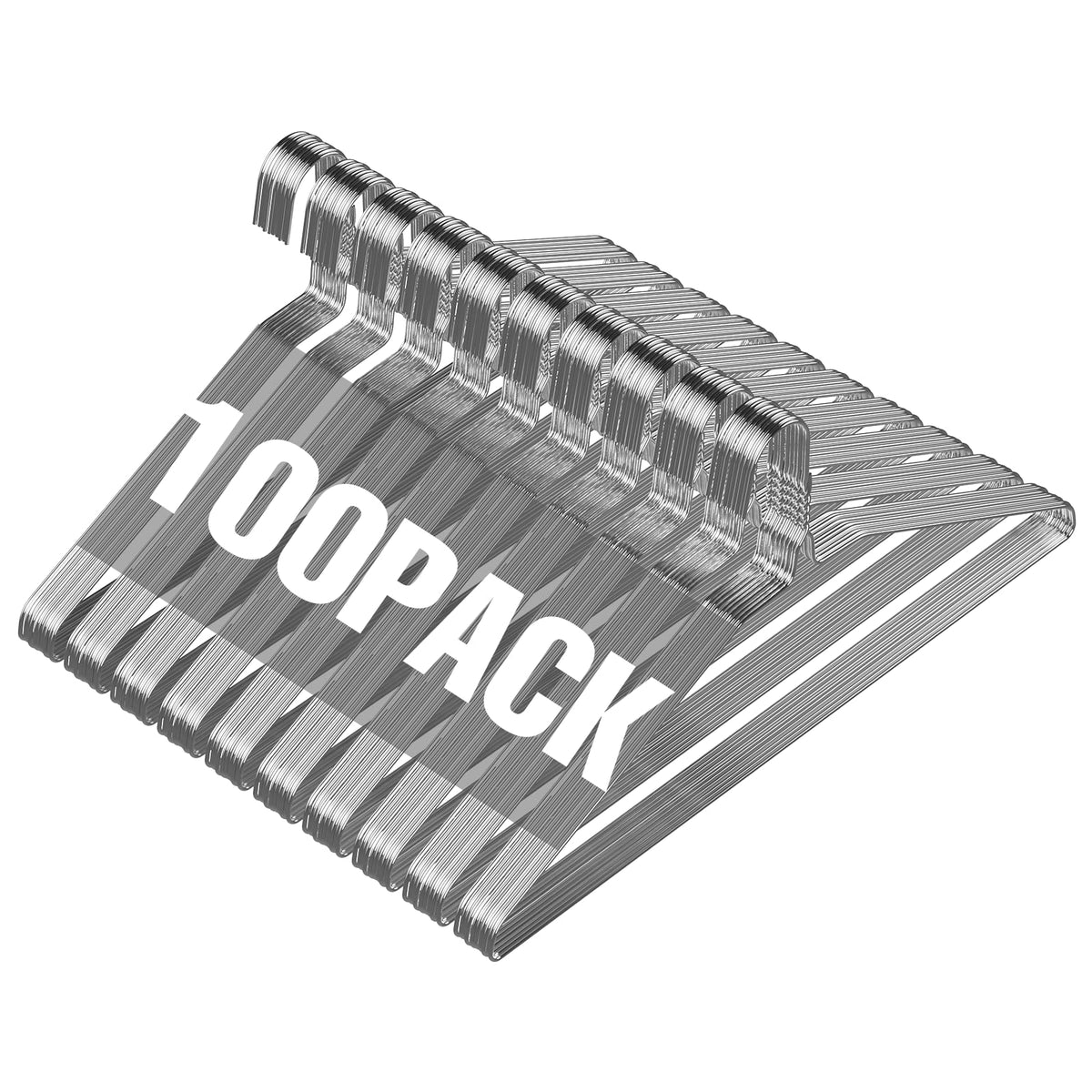 SPECILITE Wire Metal Clothes Hangers Bulk 100 Pack, Ultra Thin, Silver