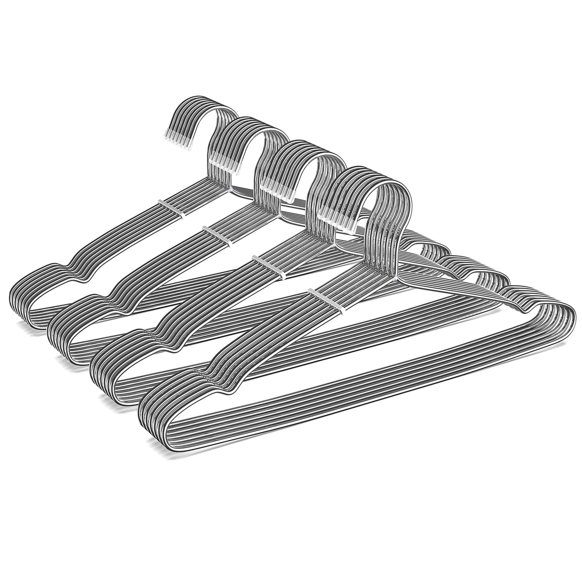 TIMMY 40 Pack Stainless Steel Wire Clothes Hangers, 16.5 in, Silver
