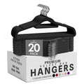 Utopia Home Velvet Hangers 100 Pack – Premium Hangers with Tie Bar - Black