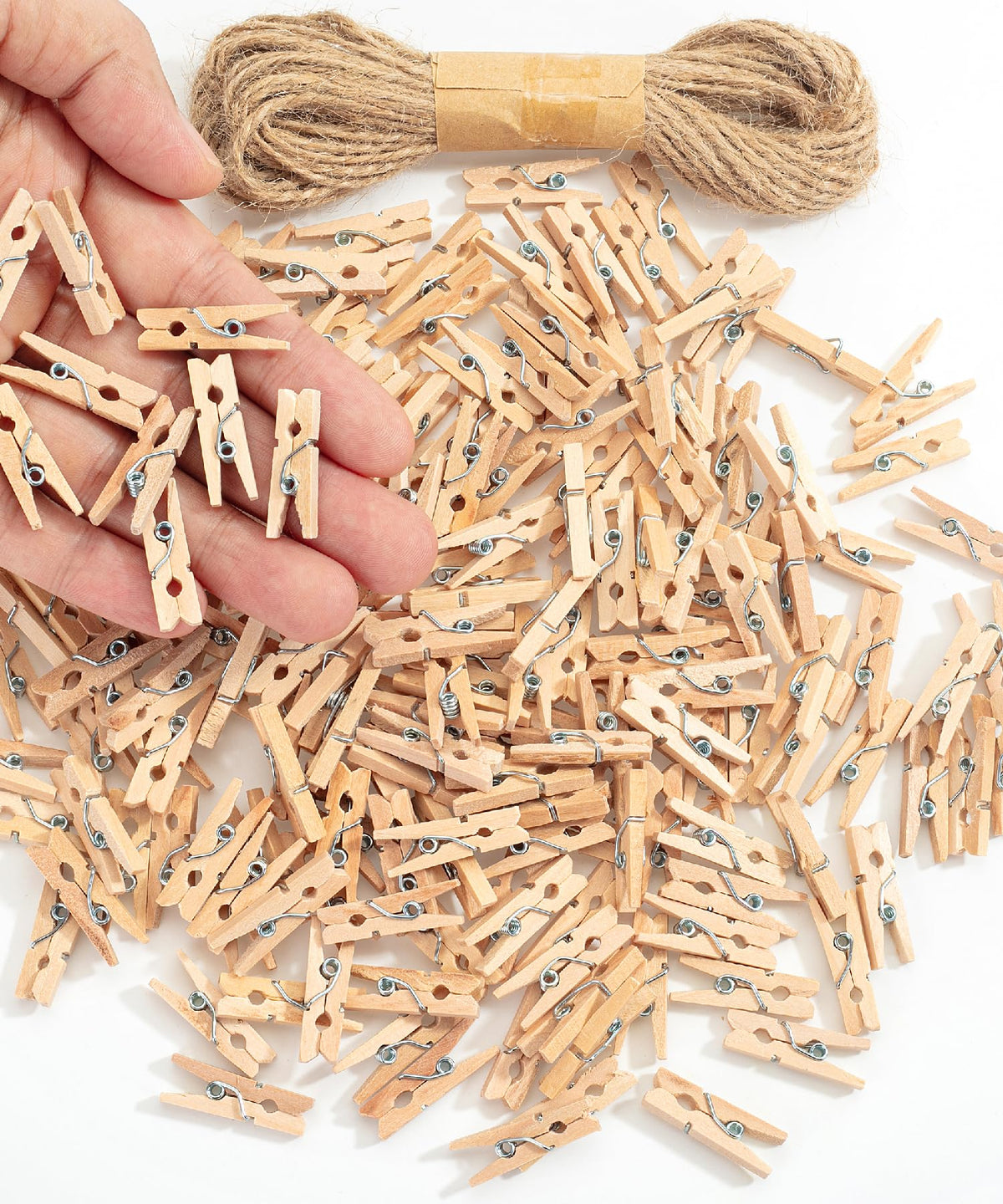 Mr. Pen- Wooden Clothes Pins, Natural Wood, 100 Pack, 1.9 Inch | Rust Resistant for Classroom, Crafts