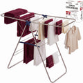 TRESBELLE Stainless Steel Clothes Drying Rack,Foldable Laundry Dryer,Size Ｌ