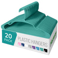 NEATERIZE Clothes Hangers Plastic 50 Pack for Adults - Plastic Hangers, The Perfect Coat Hanger and Space Saving Clothes Hangers for Closet, Percheros Ganchos para Colgar Ropa Hangars - White Hangers