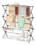APEXCHASER 3-Tier Foldable Clothes Drying Rack, 37.6" H, White