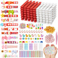 Fayoo 100 Set DIY Wooden Cheer Pins Kit, Spirit Clips for Backpack